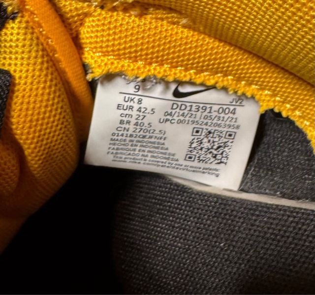 Nike Dunk Low Goldenrod Scarpe Giallo Nero