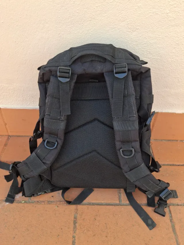 Zaino tattico militare nero Rhinun