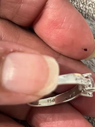 Anillo Compromiso Plata y Oro Corazón