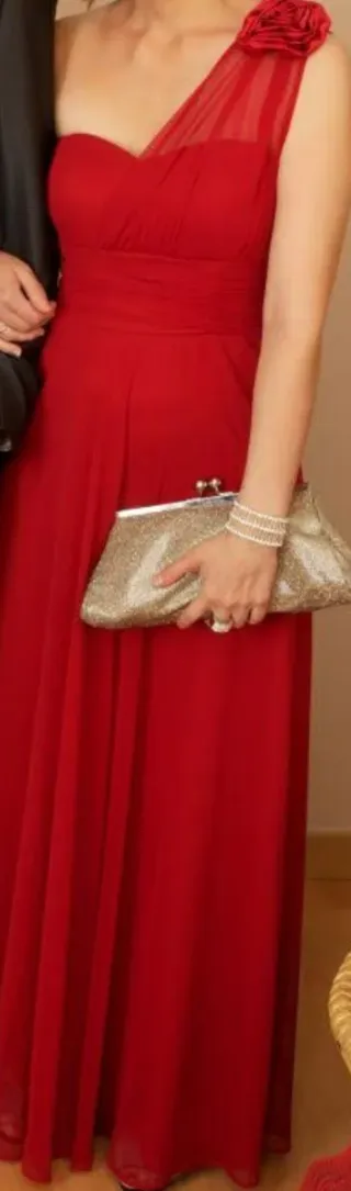 Vestido largo rojo de fiesta