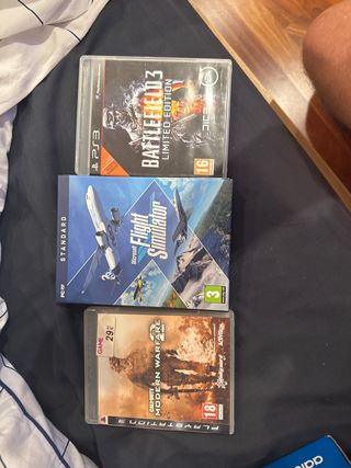 Lote de 2 Videojuegos PS3 y PC caja del batelfil