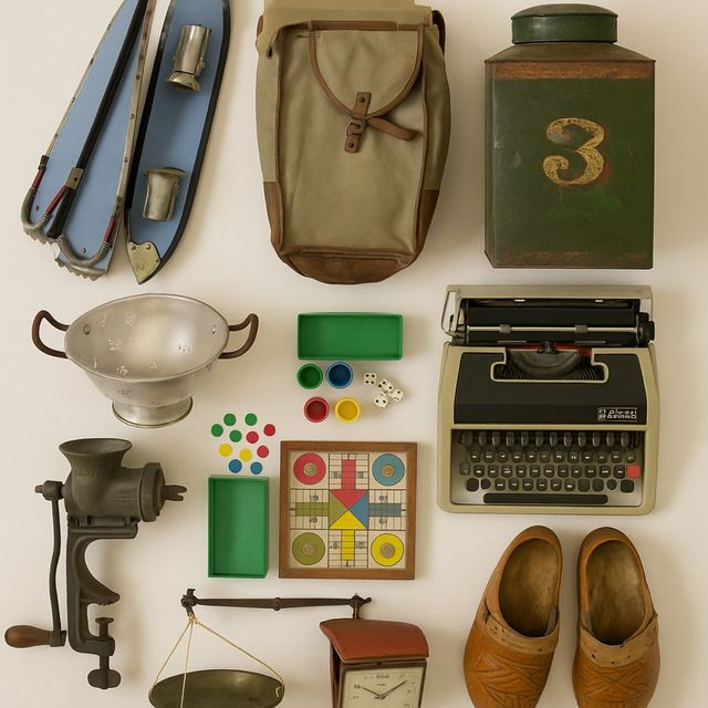 Varios objetos vintage y de coleccionismo