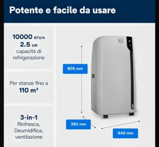 Condizionatore Pinguino De'Longhi PAC EX100 Silent