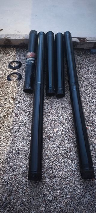 7 Tubos Petrificados 110mm