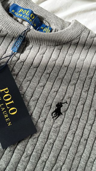 Jersey Polo Ralph Lauren Gris Talla M