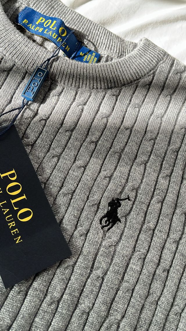 Jersey Polo Ralph Lauren Gris Talla M