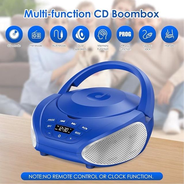 Reproductor CD Portátil Boombox