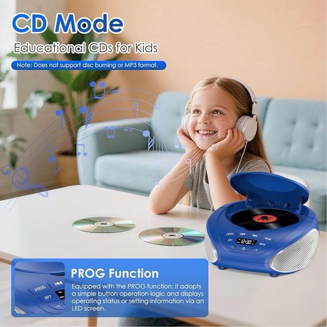 Reproductor CD Portátil Boombox