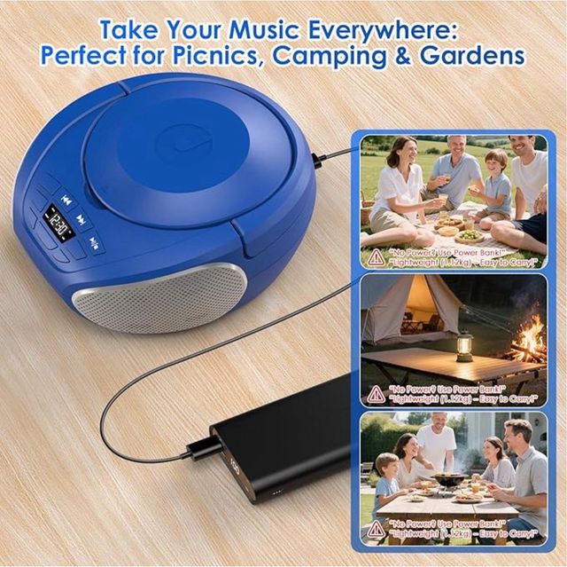 Reproductor CD Portátil Boombox