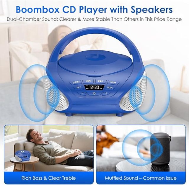 Reproductor CD Portátil Boombox