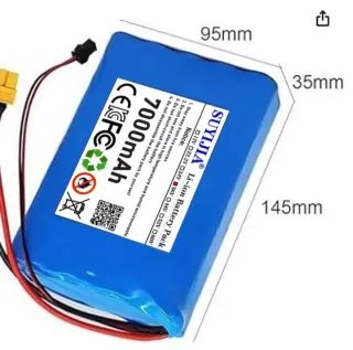Batería 10S 2P 36V 7000mAh skate eléctrico