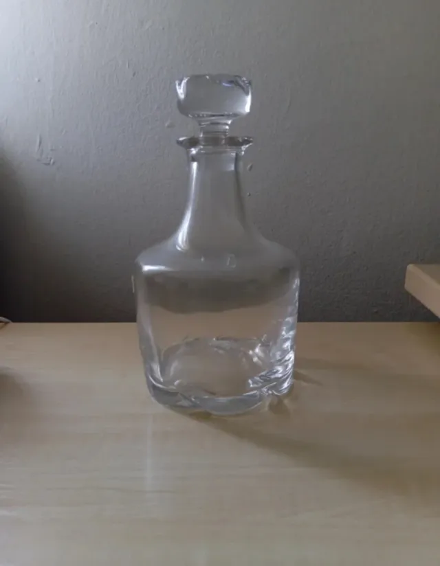 Botella de cristal con tapón