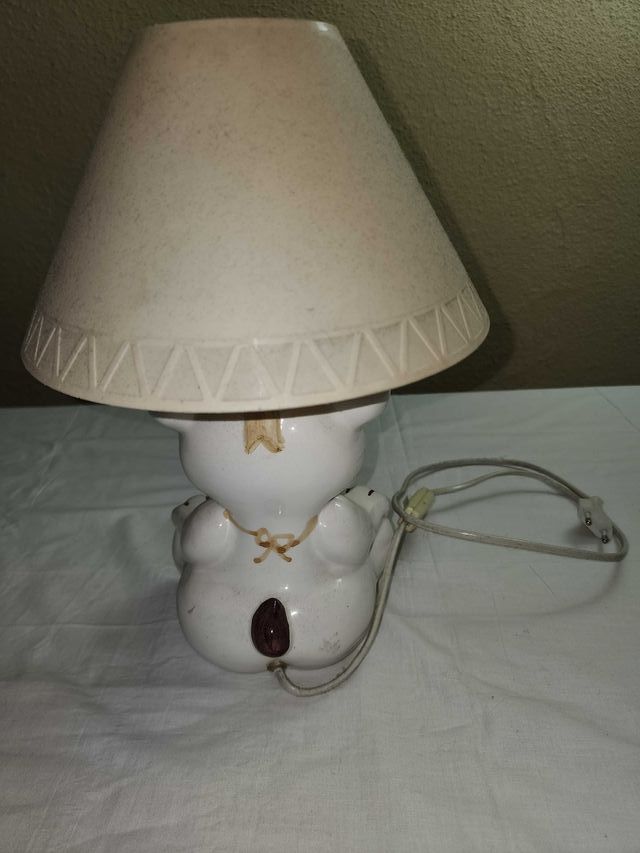 Lámpara infantil oso cerámica