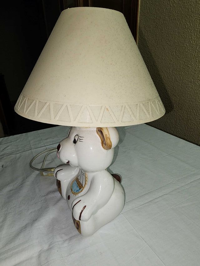 Lámpara infantil oso cerámica