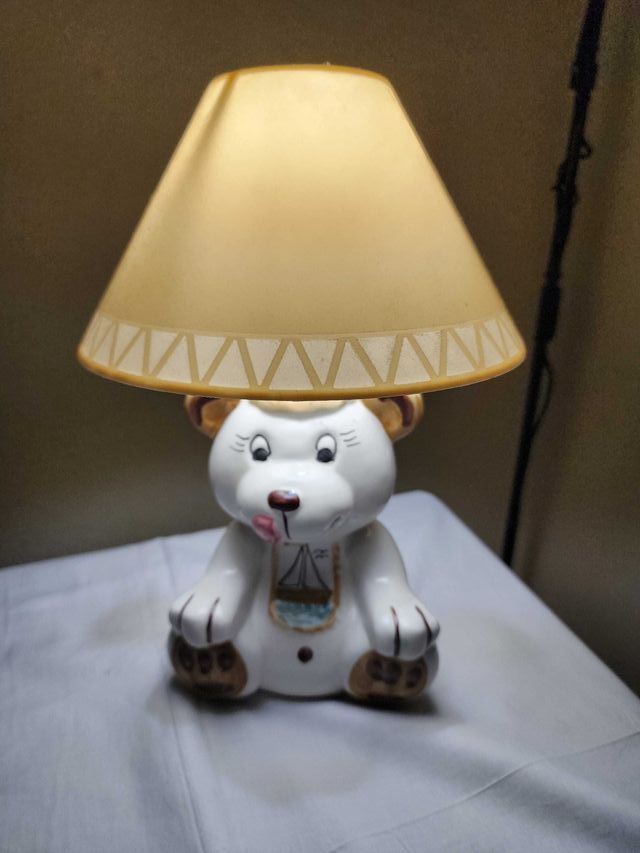 Lámpara infantil oso cerámica