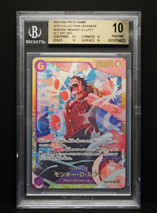 Carta One Piece TCG "Monkey D. Luffy SEC BGS 10"