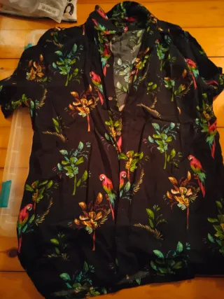 Camisa Chico Estampado Tropical