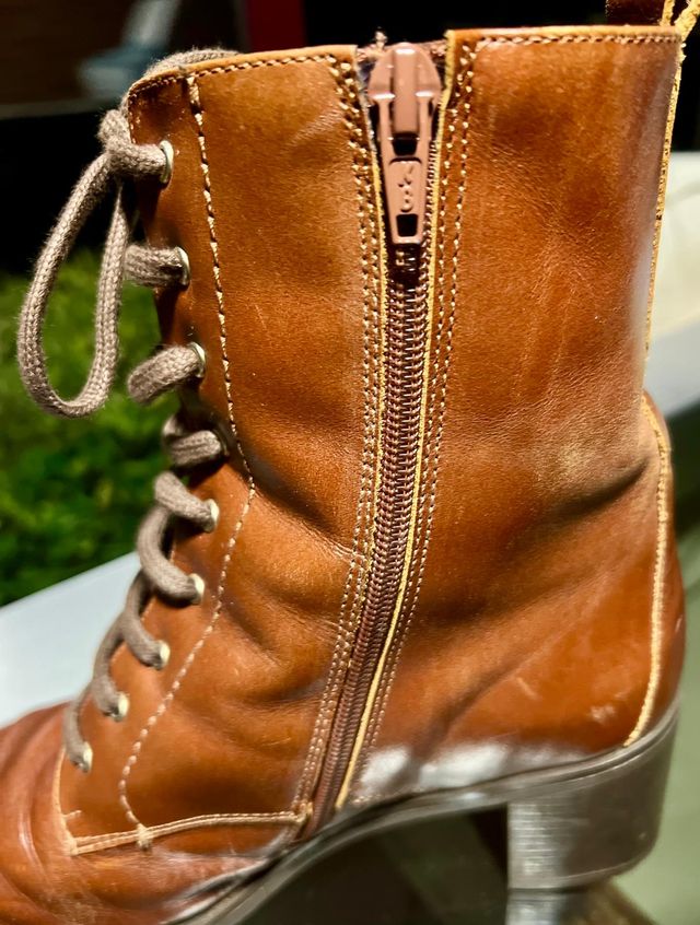 Botas de piel marrones talla 40