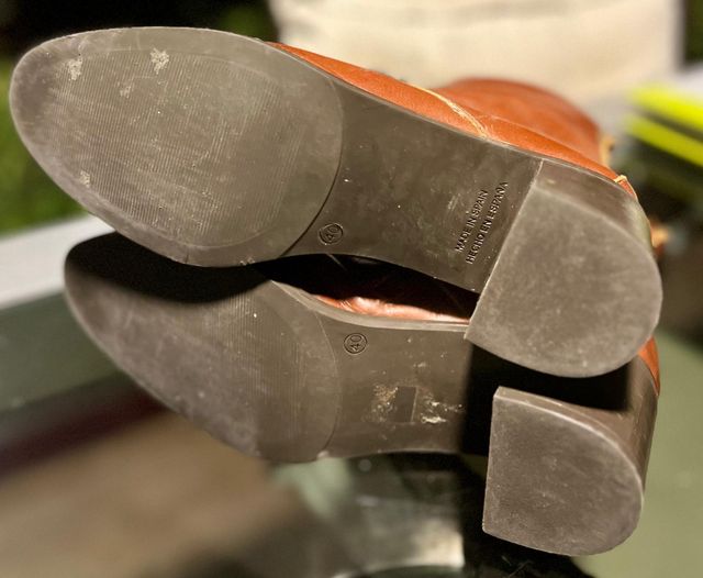 Botas de piel marrones talla 40