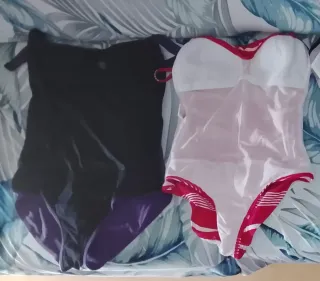 Lote 2 bañadores mujer rayas