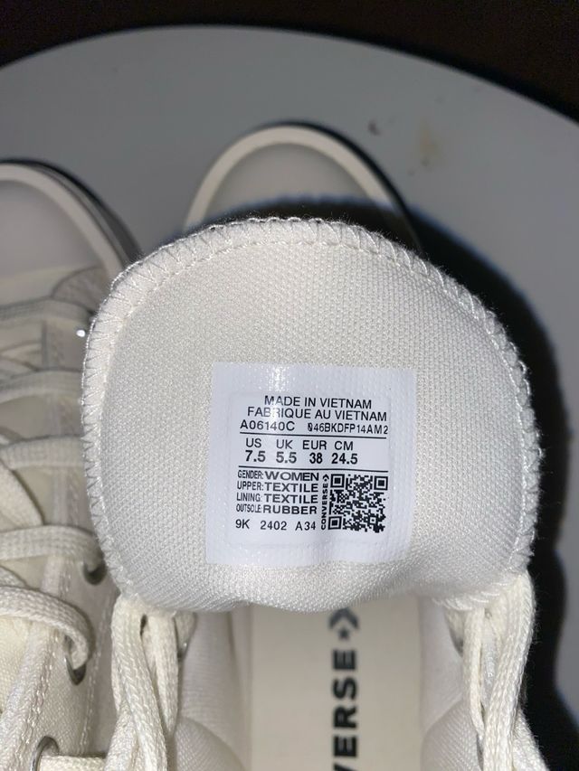 Converse blancas plataforma