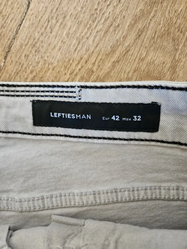 Pantalón largo beige