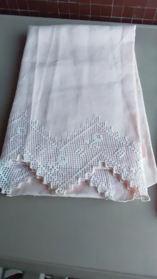 Asciugamano con pizzo