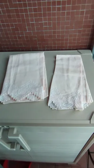 Asciugamano con pizzo