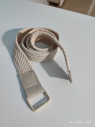 Cinturones mujer negro y beige