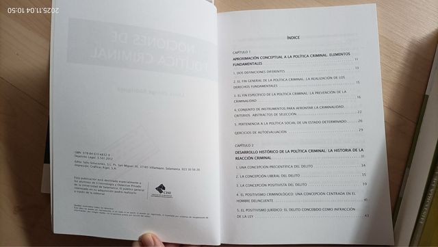 “Noticias las justas”/ “Nociones de política crim