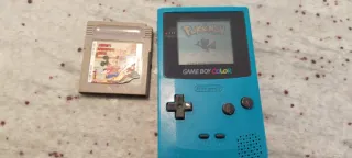Consola Game Boy Color Azul + Mickey + Pokemon oro