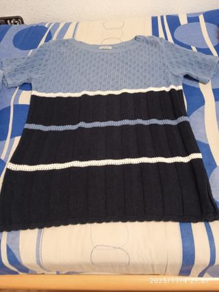 Jersey Nicky manga corta tejido perlé