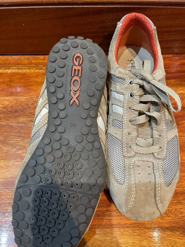 Zapatillas Geox Beige/Gris Talla 40