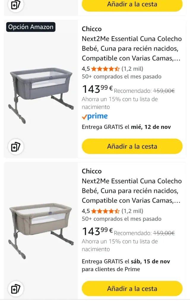 Minicuna colecho Chicco