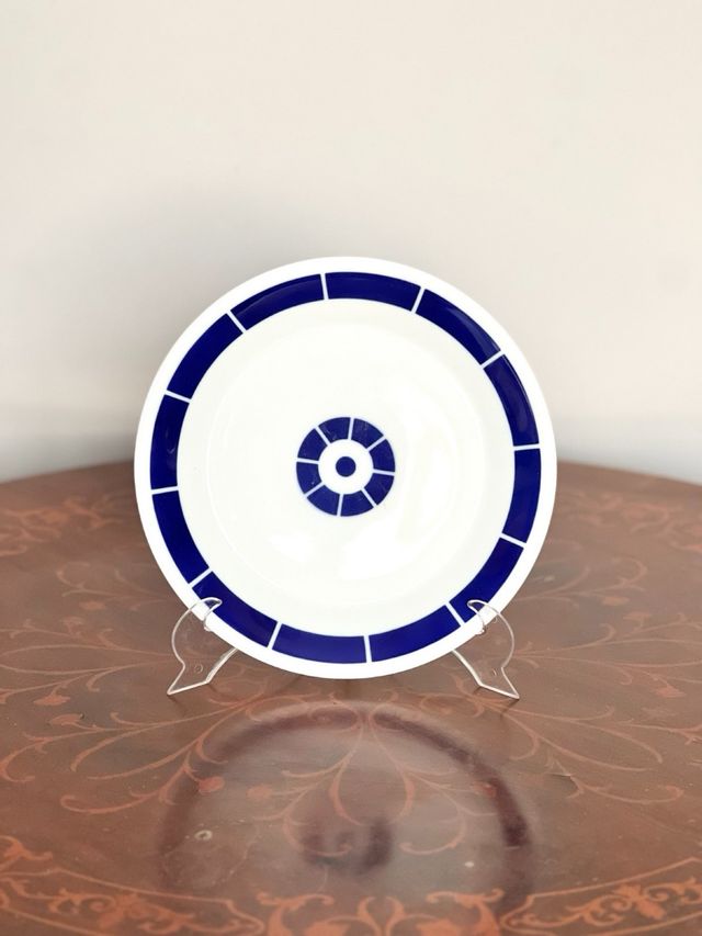 Fuente Sargadelos Azul y Blanca Coroa 27 cm