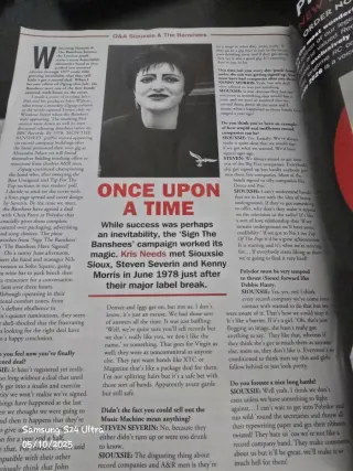 Record Collector Presents Siouxsie and The Banshee