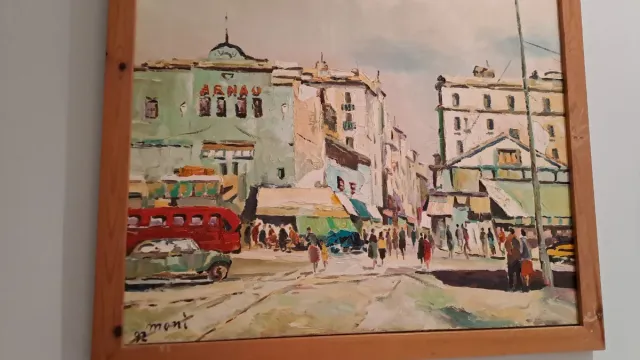 Arte catalán Cuadro cine Arnao. Moni.