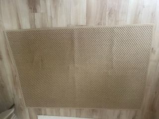 Tappeto in juta intrecciata beige e marrone