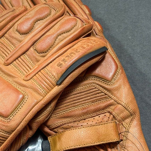 Guantes de moto cuero talla L/9