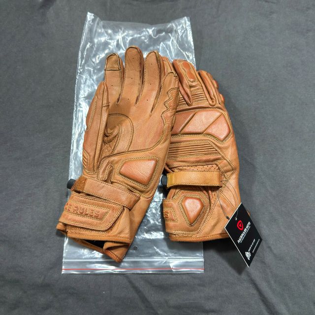 Guantes de moto cuero talla L/9