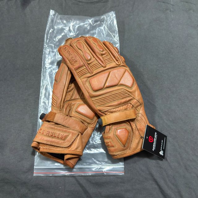 Guantes de moto cuero talla L/9