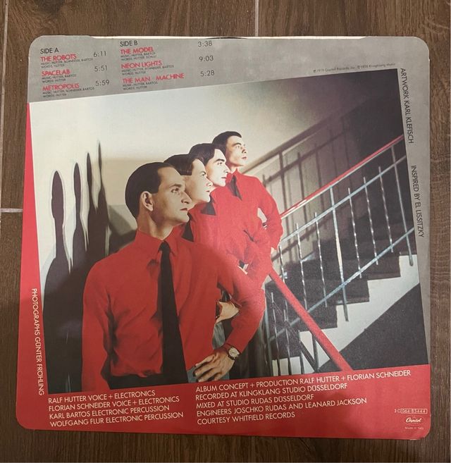 Kraftwerk The Man Machine LP Vinile Prima Stampa