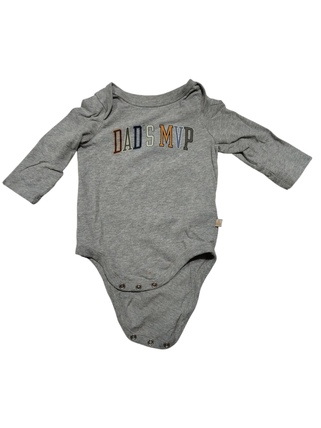 Body GAP bebé 0-6 meses gris