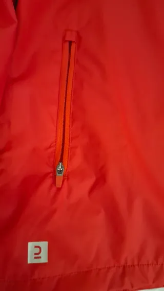 Chubasquero niño Kipsta rojo