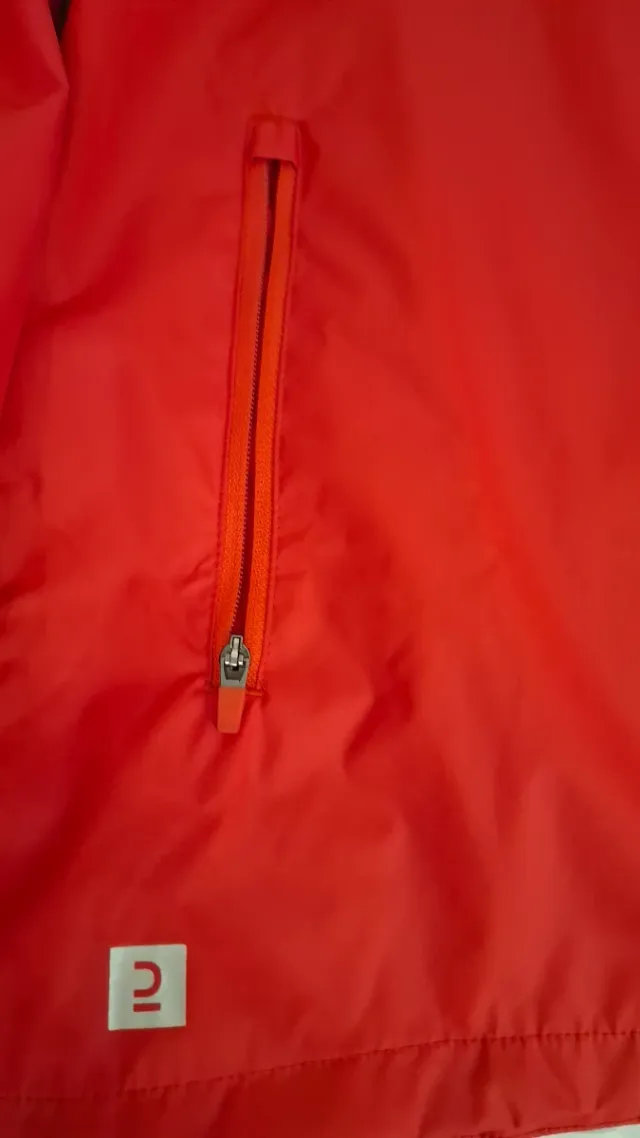 Chubasquero niño Kipsta rojo