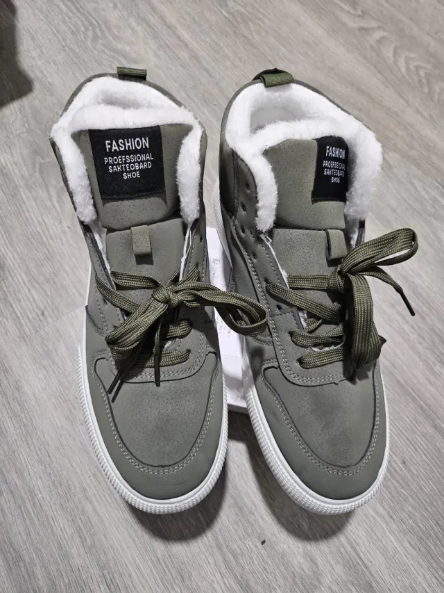 Botines Invierno Forrados Verde Unisex