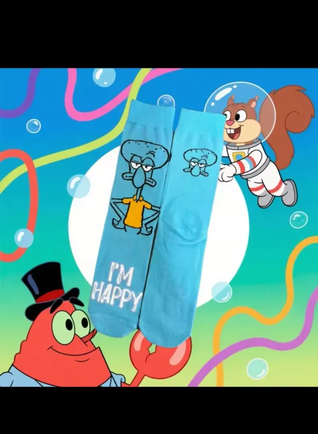 Calcetines Bob Esponja y amigos talla única
