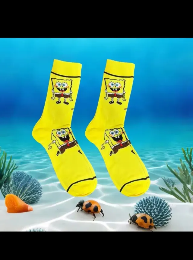 Calcetines Bob Esponja y amigos talla única