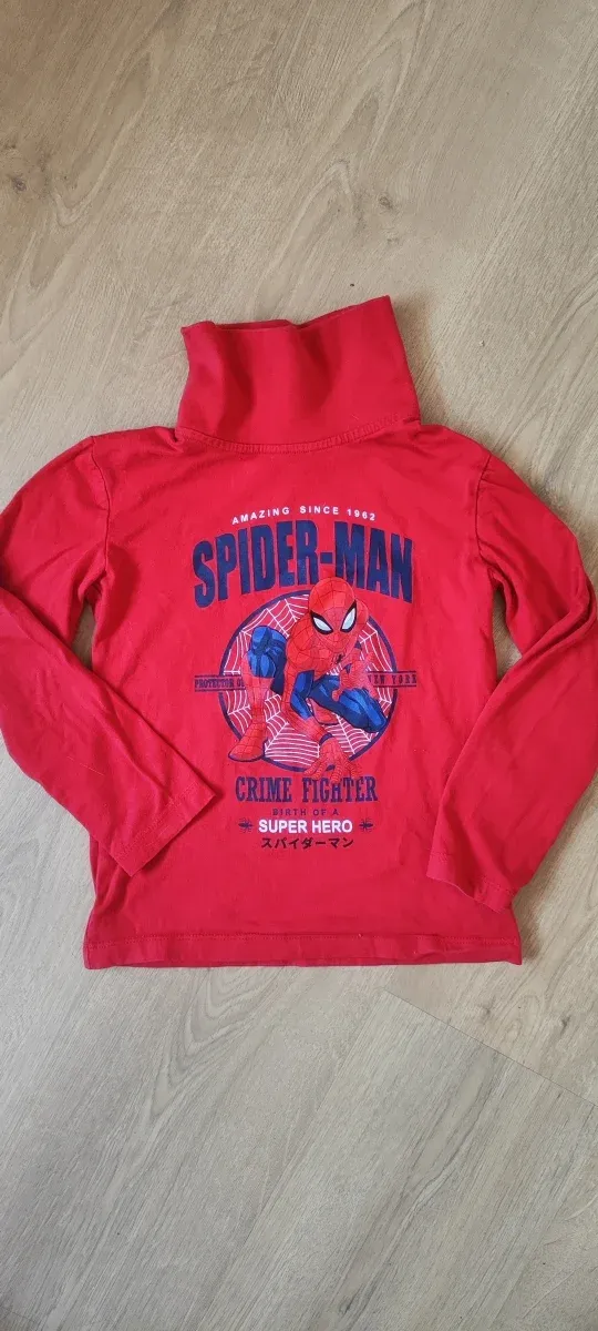Camiseta Spiderman Talla 6 Roja