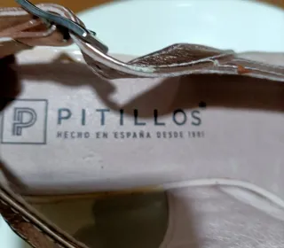 Sandalias Pitillos Tacón Bajo Talla 37